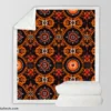 African Tribal Design Sherpa Fleece Blanket