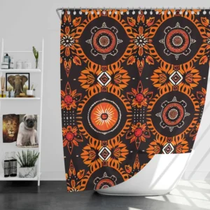 African Tribal Design Shower Curtain