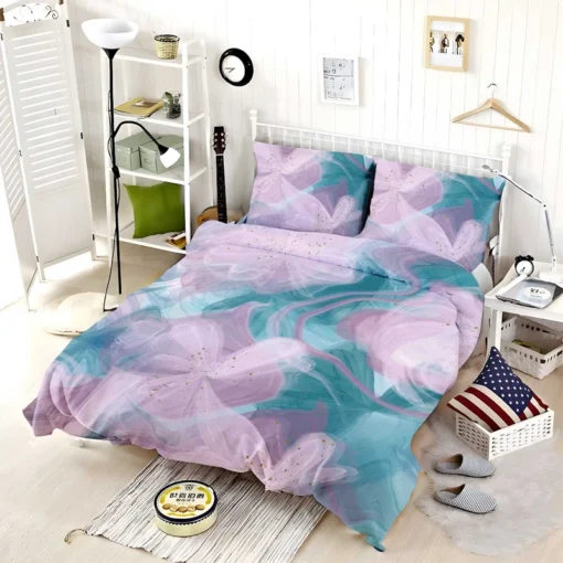 Alcohol Inks Vector Design Bedding Set