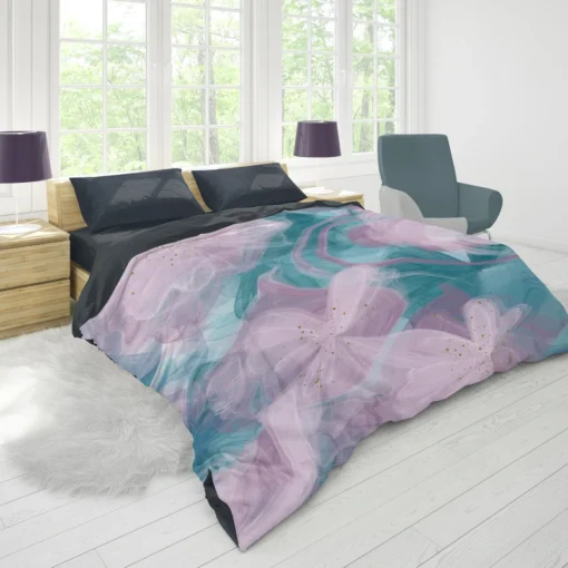 Alcohol Inks Vector Design Duvet Cover 1