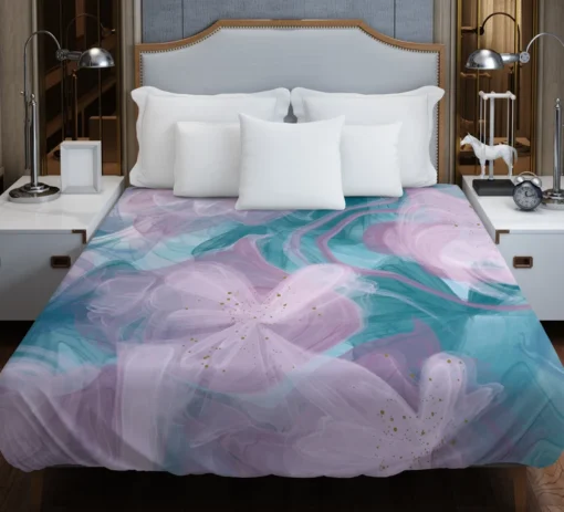 Alcohol Inks Vector Design Duvet Cover