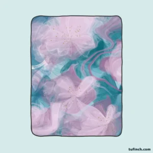 Alcohol Inks Vector Design Fleece Blanket 1