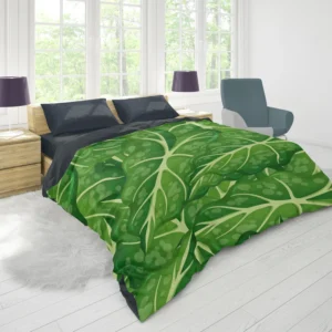 Alocasia Leave Pattern Duvet Cover 1