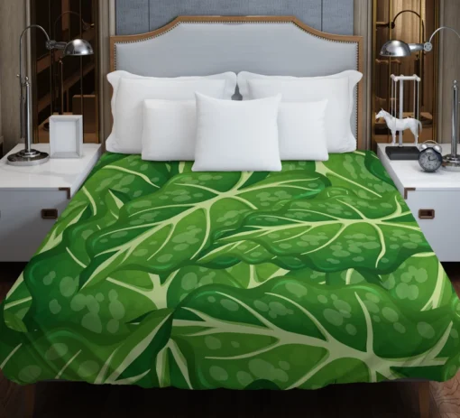 Alocasia Leave Pattern Duvet Cover