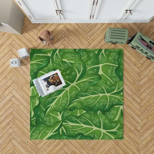 Alocasia Leave Pattern Rug