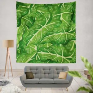 Alocasia Leave Pattern Wall Tapestry