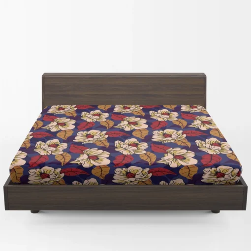 Amaryllis Floral Pattern Fitted Sheet 1