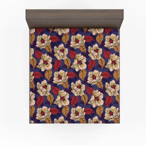 Amaryllis Floral Pattern Fitted Sheet