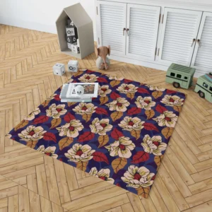 Amaryllis Floral Pattern Rug 1