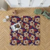 Amaryllis Floral Pattern Rug