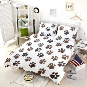 Animal Footprints Pattern Bedding Set