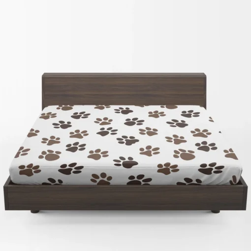 Animal Footprints Pattern Fitted Sheet 1