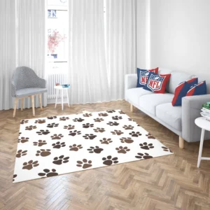 Animal Footprints Pattern Rug 2