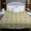 Arabesque Floral Pattern Duvet Cover