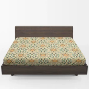 Arabesque Floral Pattern Fitted Sheet 1