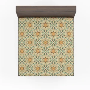 Arabesque Floral Pattern Fitted Sheet