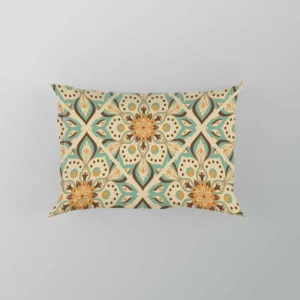 Arabesque Floral Pattern Pillow Case