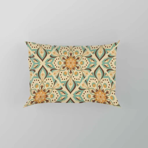 Arabesque Floral Pattern Pillow Case