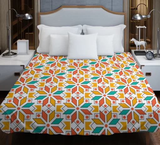 Arabesque Pattern Moroccan Duvet Cover