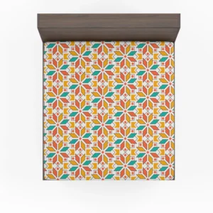 Arabesque Pattern Moroccan Fitted Sheet