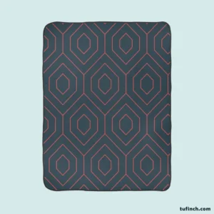 Arabian Lattice Geometric Fleece Blanket 1