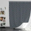 Arabian Lattice Geometric Shower Curtain