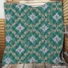 Arabian Vintage Ikat Design Quilt Blanket