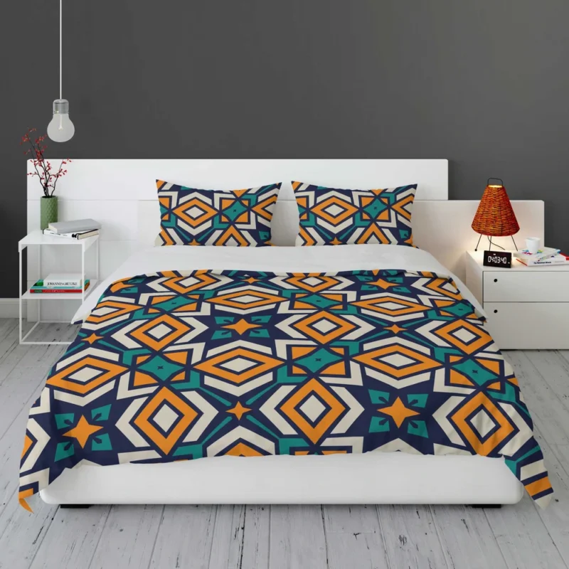 Arabic Colorful Geometric Design Bedding Set 1