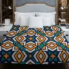 Arabic Colorful Geometric Design Duvet Cover