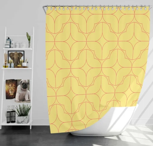 Arabic Geometric Design Shower Curtain