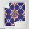 Arabic Oriental Turkish Design Sherpa Fleece Blanket