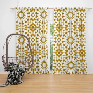 Arabic Pattern Geometrical Curtain