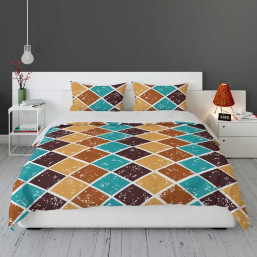 Argyle Pattern Patchwork Design Bedding Set 1