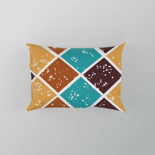 Argyle Pattern Patchwork Design Pillow Case