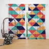 Argyle Style Triangle Pattern Curtain