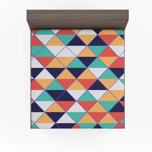 Argyle Style Triangle Pattern Fitted Sheet