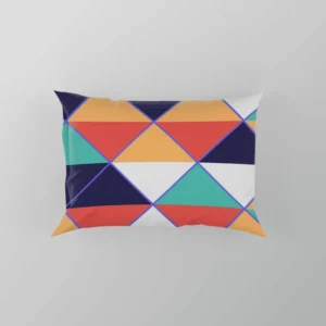 Argyle Style Triangle Pattern Pillow Case