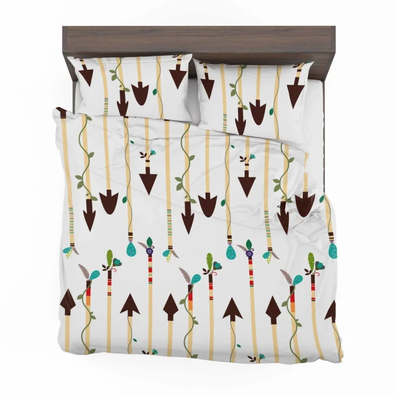 Arrow Pattern White Background Bedding Set 2