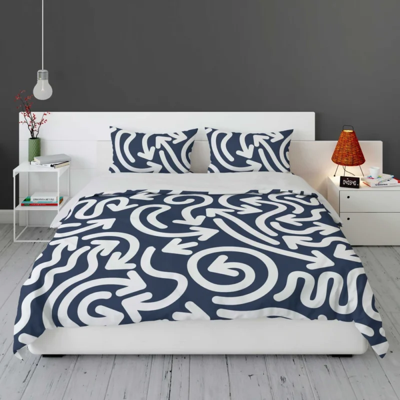 Arrows Pattern With Shapes Bedding Set 1