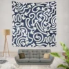 Arrows Pattern With Shapes Wall Tapestry