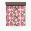 Artificial Pink Baby Roses Fitted Sheet