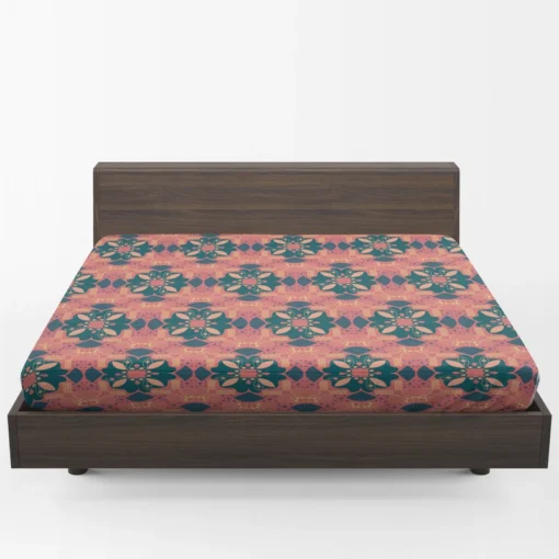 Asian Batik Design Fitted Sheet 1