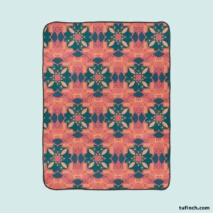 Asian Batik Design Fleece Blanket 1