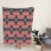 Asian Batik Design Fleece Blanket