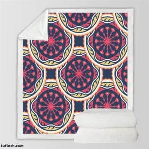 Attractive Abstract Pattern Design Sherpa Fleece Blanket