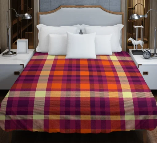 Attractive Colorful Check Pattern Plaid Duvet Cover