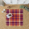 Attractive Colorful Check Pattern Plaid Rug