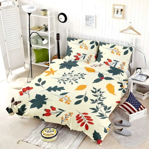 Autumn Leaves All-over Print Bedding Set