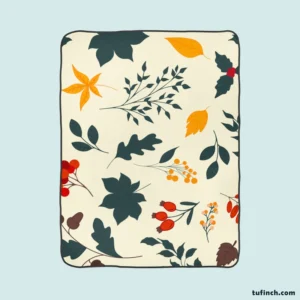 Autumn Leaves All-over Print Fleece Blanket 1