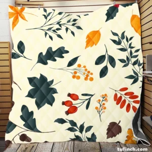 Autumn Leaves All-over Print Quilt Blanket